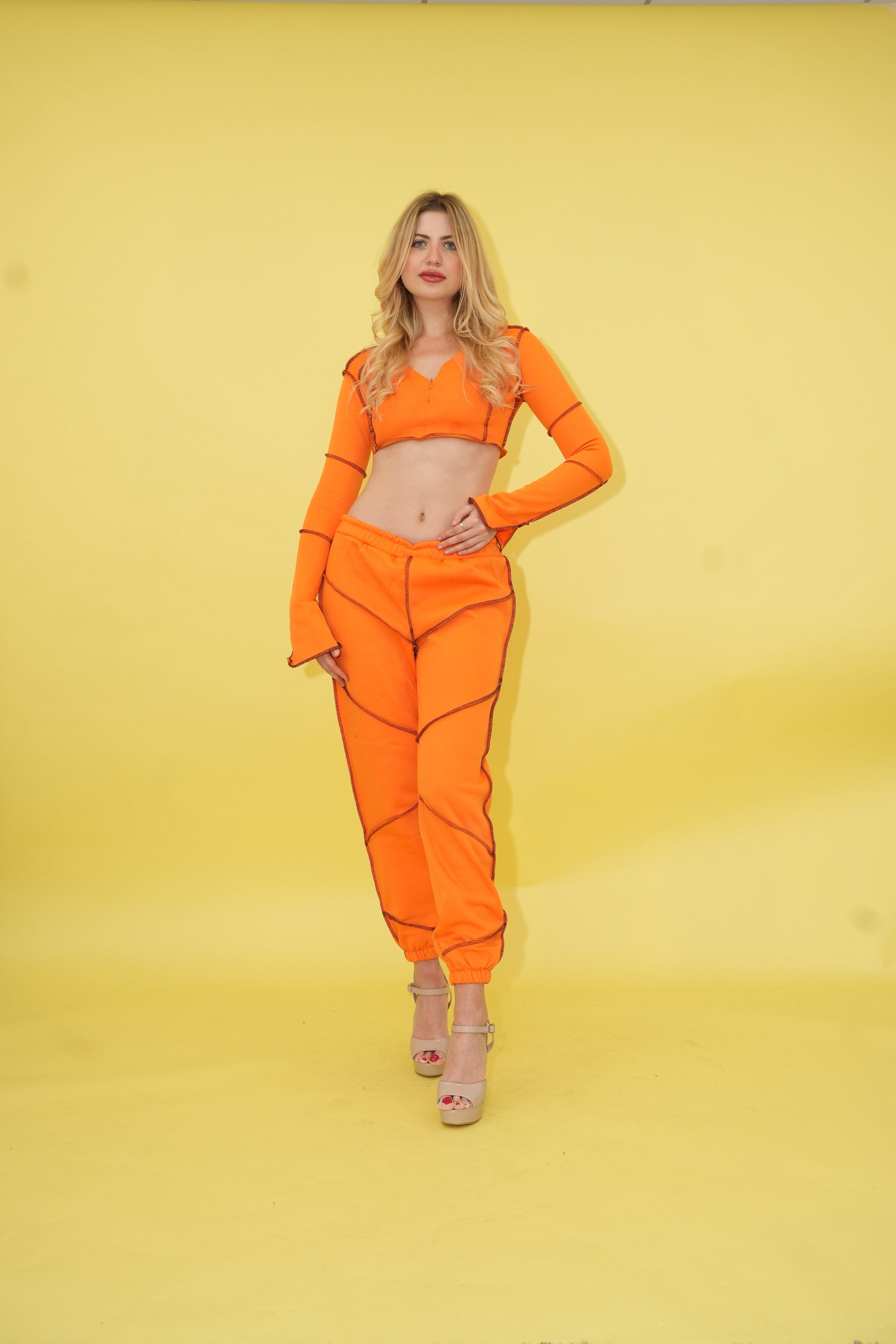 Orange Kokish Jogger Set